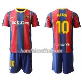 FC Barcelona Lionel Messi 10 Kinder Heim Trikotsatz 2020/21 Kurzarm (+ Kurze Hosen)